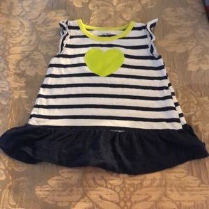 Red & White Stripped Sleeveless Tank